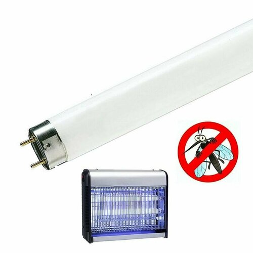 Лампа инсектицидная 10W T8 G13 BL368 ( упаковка 10шт) d26x346мм в ловушки для насекомых/полимеризация