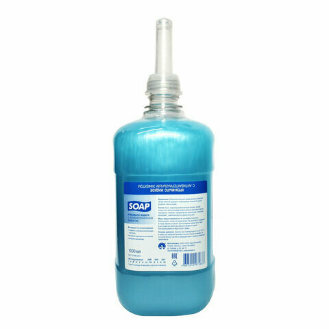 Картридж с жидким крем-мылом одноразовый (Система S1) с антибактериальным эффектом, 1 л, флородель, 972797, 6 штук