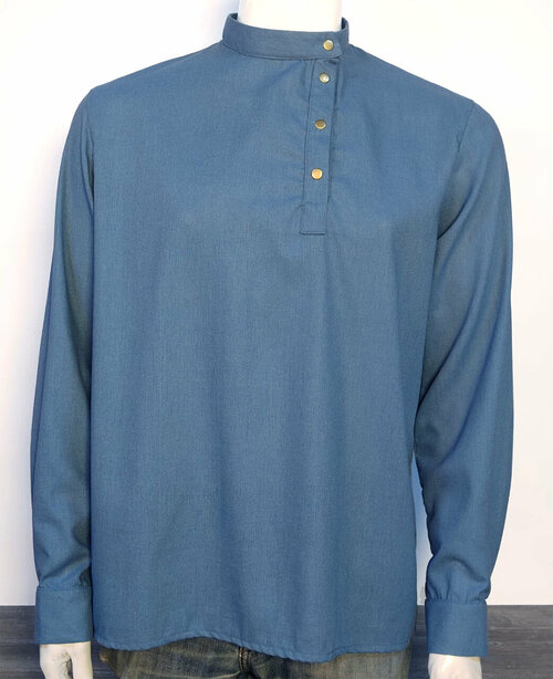 Рубашка День Косоворотки, размер 48, синий