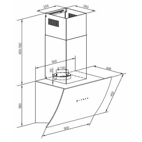 Вытяжка GRAUDE DH 901 WE 3199000₽
