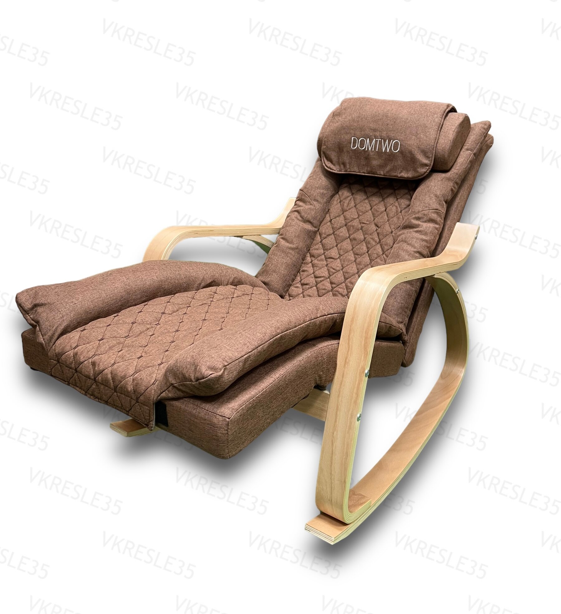 фото Массажное Кресло-Качалка с Функцией Подогрева и Роликовым Массажем спины и сиденья