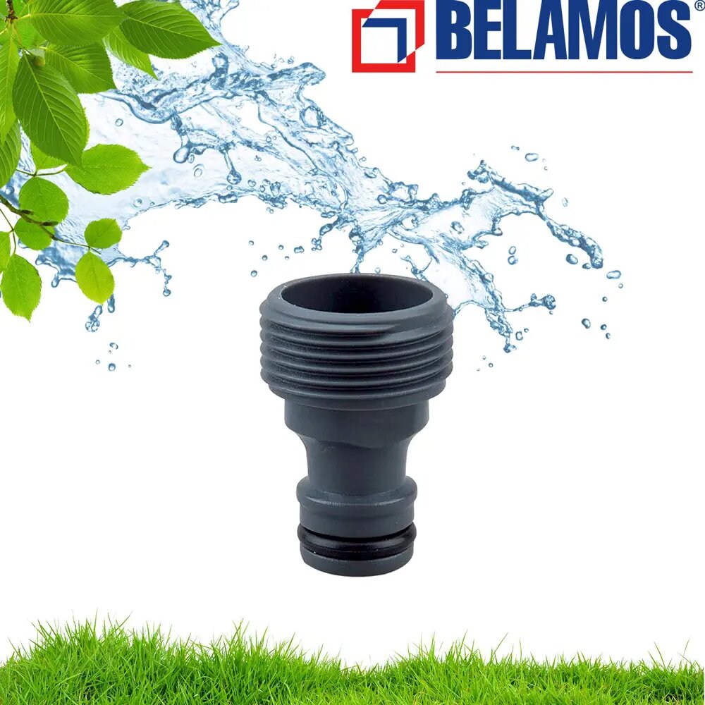 Штуцер для шланга Belamos 5701 1/2" - фото №4