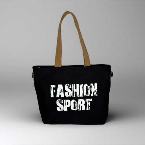 Сумка шоппер , фактура плетеная, матовая, черный