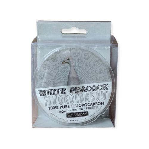 leska balsax white peacock fluorocarbon 30m 016mm Леска Balsax White Peacock Fluorocarbon 100м 0,28 18kg