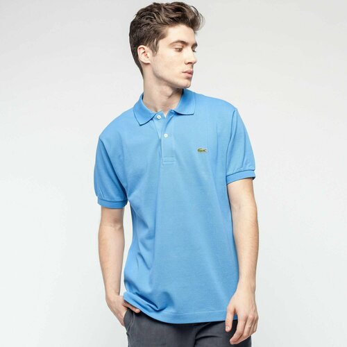фото Поло lacoste classic fit, размер t3, сине-голубой