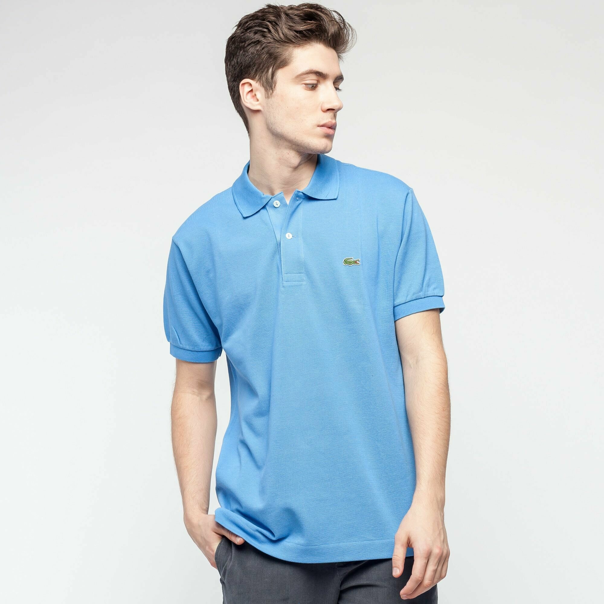 Мужское поло Lacoste L1212 Classic fit, L1212, голубой;синий, 50