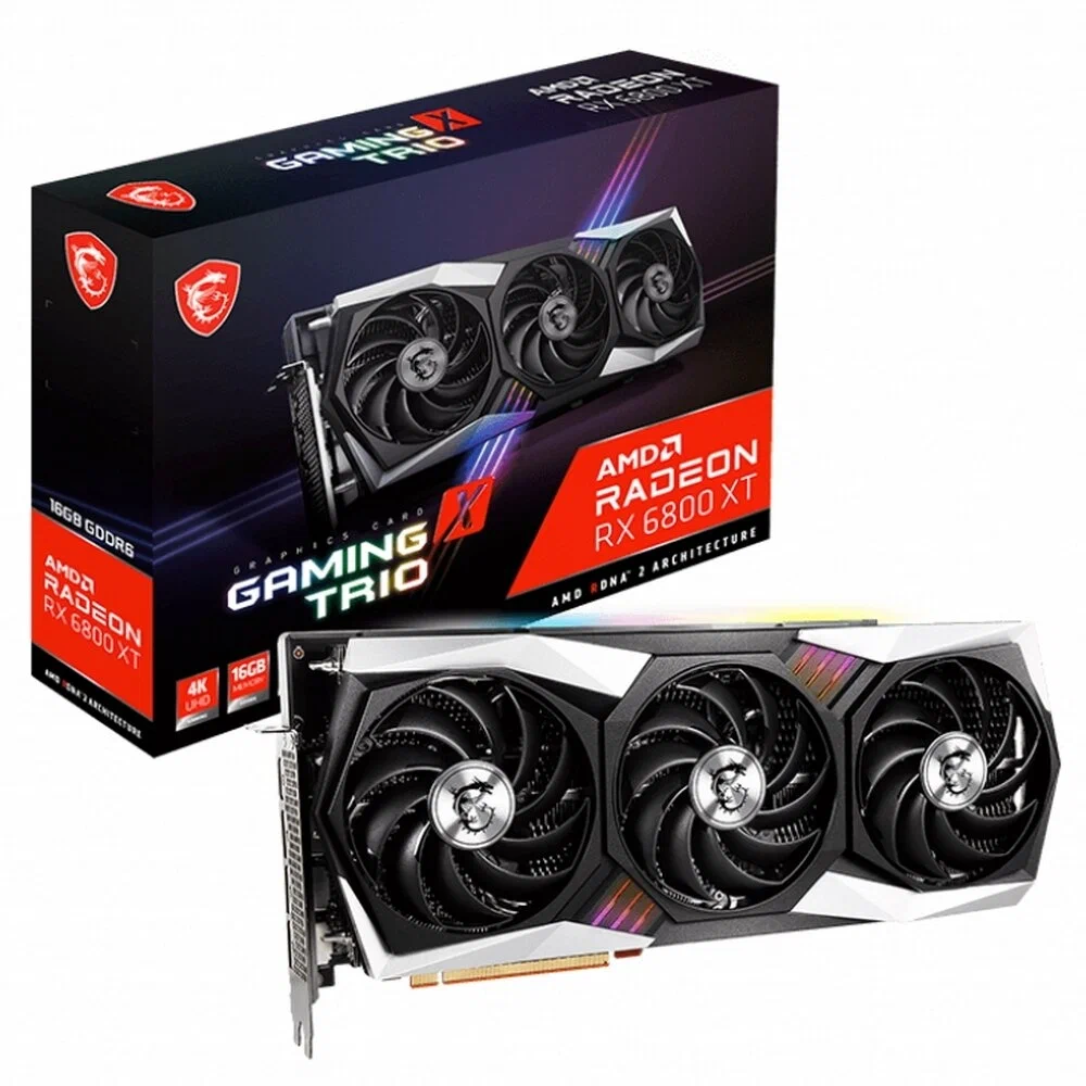 Видеокарта MSI Radeon RX 6800 XT GAMING X TRIO 16GB, Retail