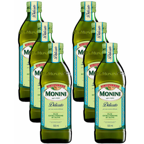Масло оливковое Monini Экстра Вирджин Деликато 0,5 л. - 6 шт