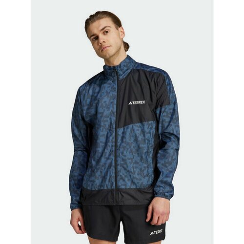 Куртка adidas, размер L [INT], синий куртка adidas neo vibe windbreaker ia6780 синий