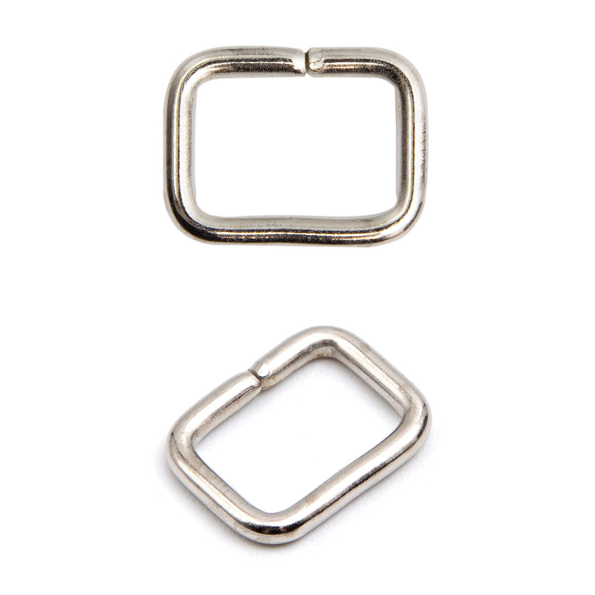 Рамка для ремня 14 мм (19*15 мм), 50 шт, металл, Айрис (никель) — фото 1