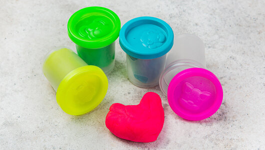 Тесто-пластилин Genio Kids Набор Неоновые цвета, 200 г - фото №3