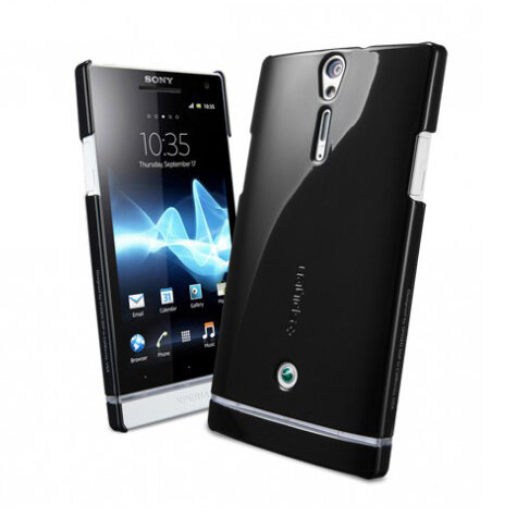 Чехол SPIGEN для Sony Xperia S - Ultra Thin - Черный - SGP09129