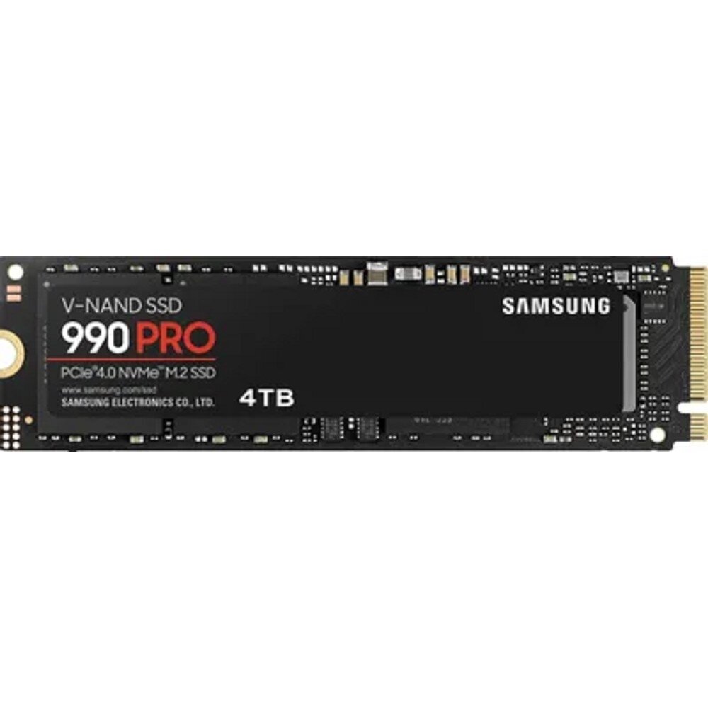 Samsung накопитель SSD M.2 2280 Samsung MZ-V9P4T0BW 990 PRO 4TB PCIe Gen 4.0 x4 NVMe 2.0 V-NAND TLC