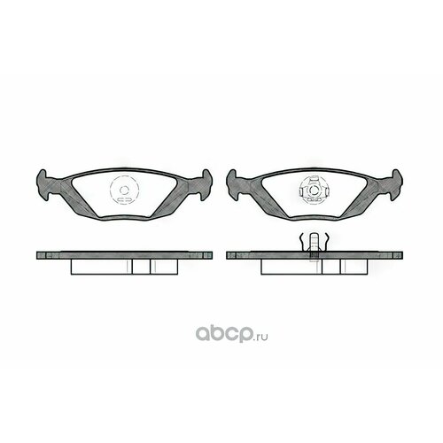 Тормозные колодки дисковые задние.
