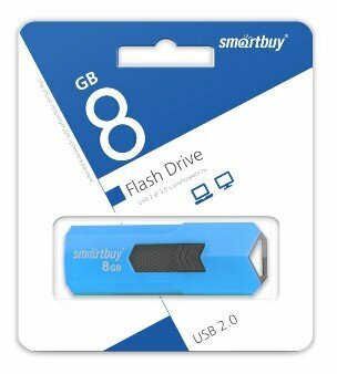 USB флеш (SMARTBUY (SB8GBST-B) 8GB STREAM BLUE)