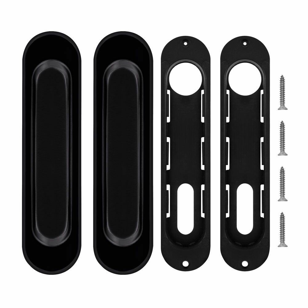 фото Ручки купе (для раздвижных дверей) Vantage SDH-01 BL чёрный (2шт в комплекте)