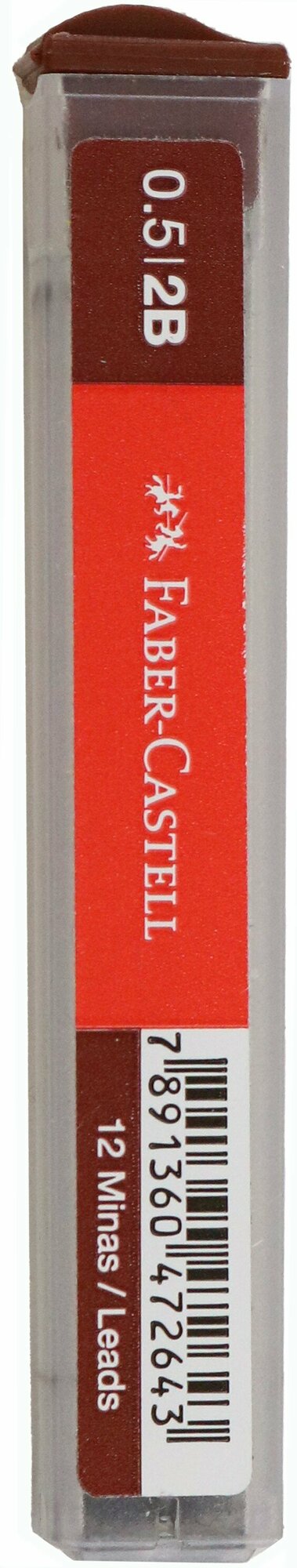 Грифель 2B, полимерный, 12 штук Faber-Castell - фото №11