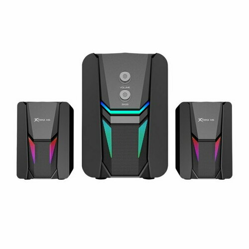 Компьютерные колонки SK-612 2х3 Вт 5 Вт USB подсветка чёрные 321100₽