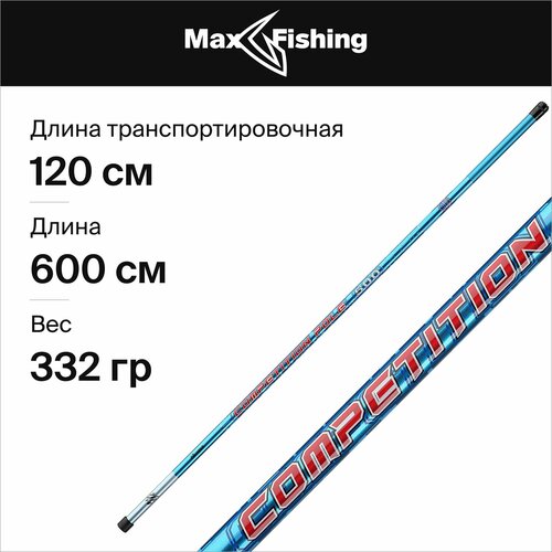 удилище маховое daiwa ninja telepole 11628 410 4 м Удилище маховое Okuma Competition Pole 6006MH