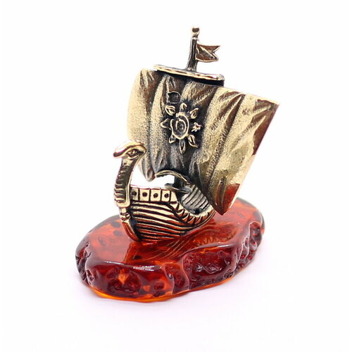 Сувенир Ладья большая из бронзы