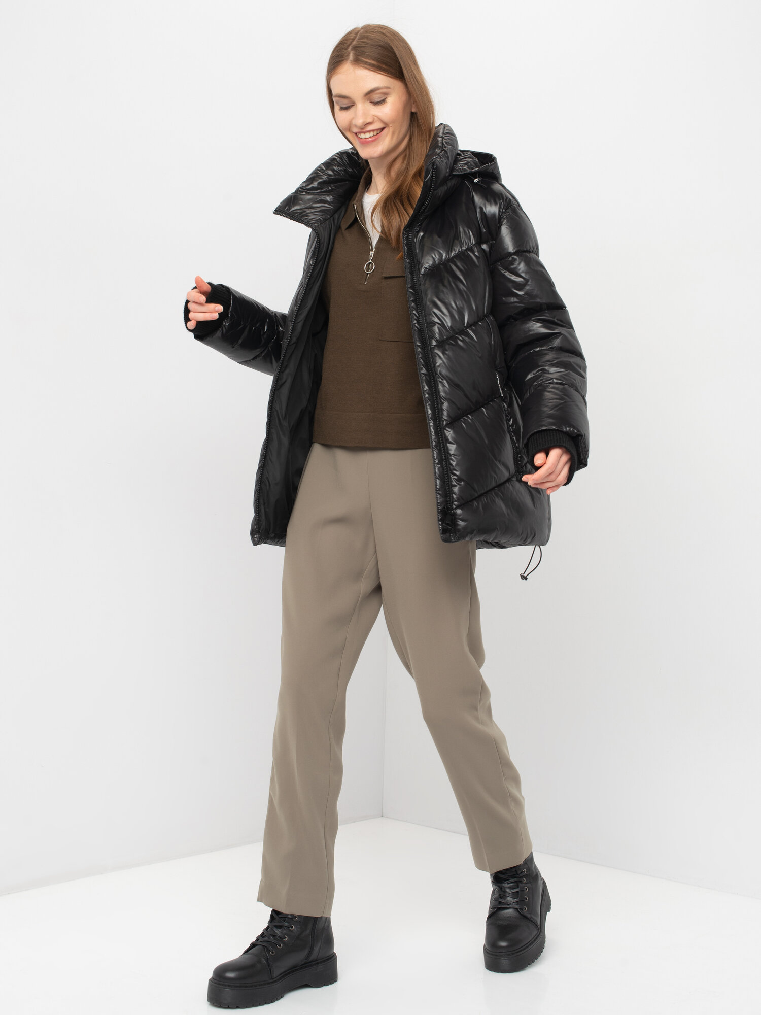 Куртка Gerry Weber Осень-зима 2022, размер 38, черный