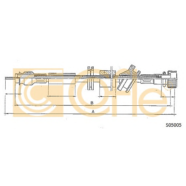 COFLE 92. S05005 трос спидометра Mercedes (Мерседес) 200d-250d-300d-260e 85-
