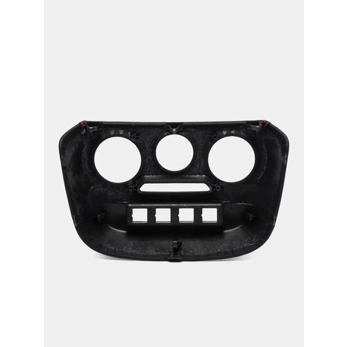 Накладка консоли нижняя для авто с кондиционером и без Лада Гранта ФЛ в коже с красной нитью