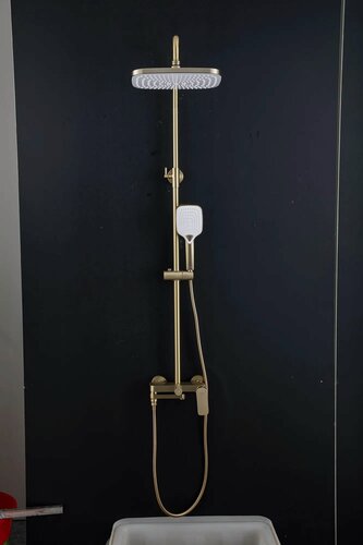 Изображение товара Душевая стойка Gappo G2448-3 , латунь, золотой сатин