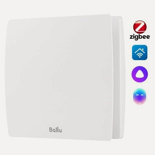 Изображение товара Вентилятор вытяжной Ballu BAF-SL 100 VT с обратным клапаном и таймером