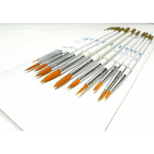 Набор кистей синтетика 12шт JAS 3692-1 475₽