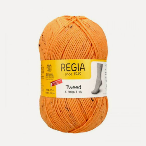 Изображение товара Regia Tweed 6-fadig 150g /Регия Твид 6 ниток 150г/ пряжа, 6 ниток, MEZ, 9801624 (00022, gold tweed (золотистый твид), оранжевый)