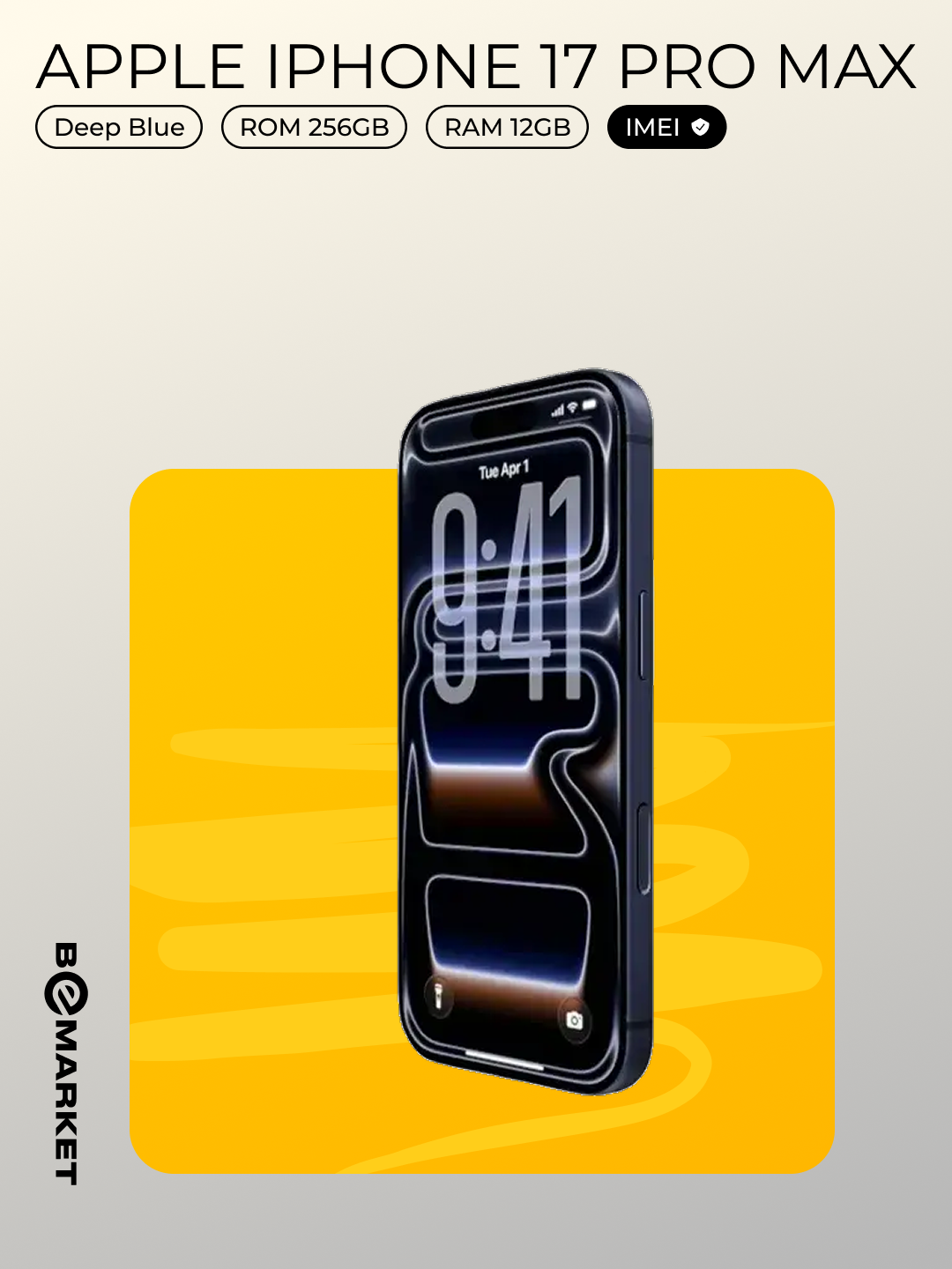 Смартфон Apple Iphone 17 Pro Max Deep Blue 256 GB (SIM + eSIM) | Официальный IMEI | Гарантия 1 год - Официальный IMEI — фото 1