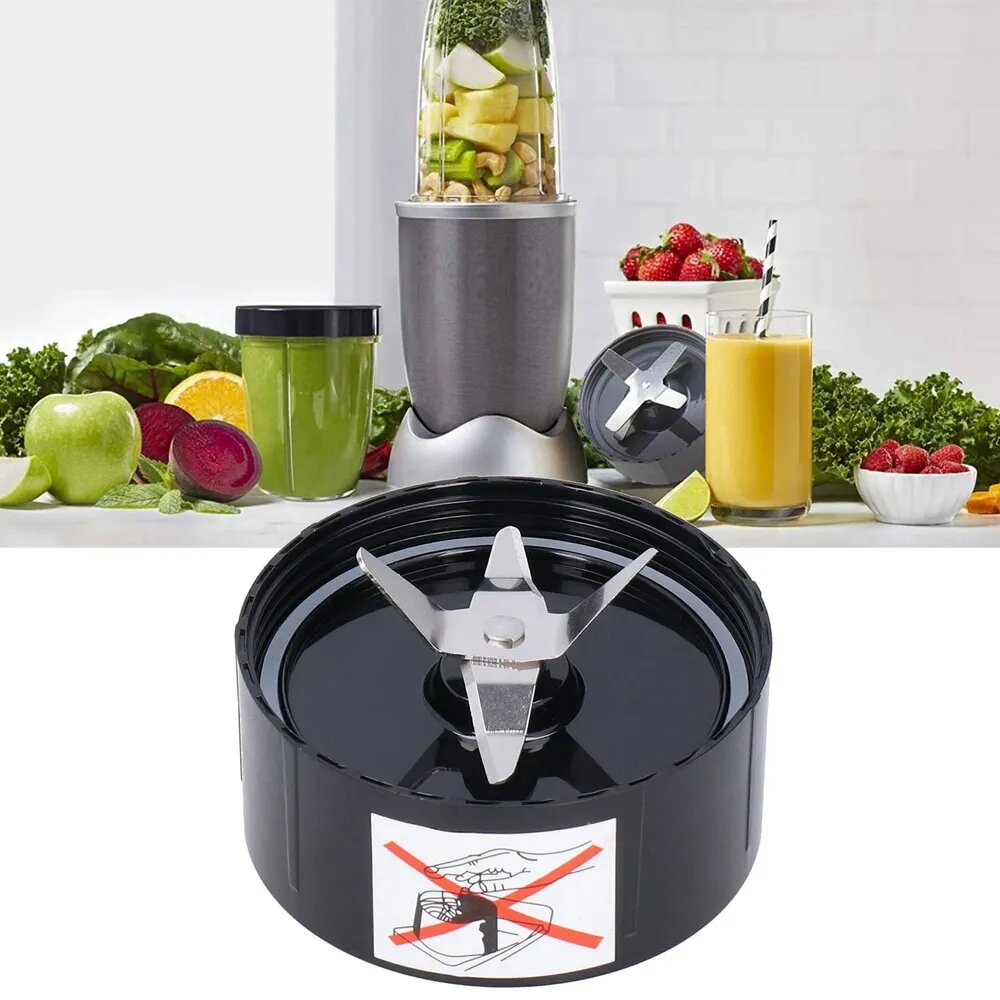 Замена для соковыжималки Crossed Blade Unit, запчасть для блендера Magic Bullet 1001, материал ABS и нержавеющая сталь, вес 175 г, черно-серебристый цвет, правый резьба, размер 8.5x3.8 см, количество