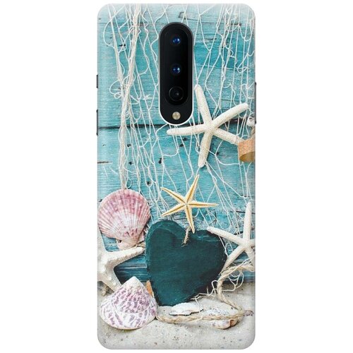 фото Ультратонкий силиконовый чехол-накладка для oneplus 8 с принтом "морские звезды" gosso