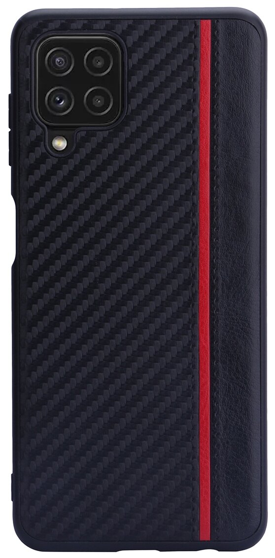 Чехол накладка G-Case Carbon для Samsung Galaxy A22 (4G) SM-A225F, черная