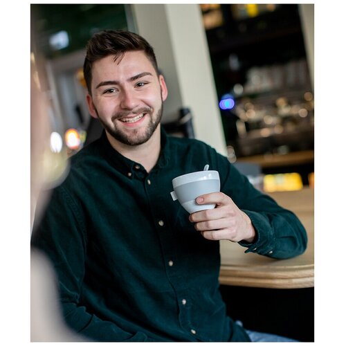 Чашка с термоэффектом KOZIOL AROMA M Organic 270 мл, серая