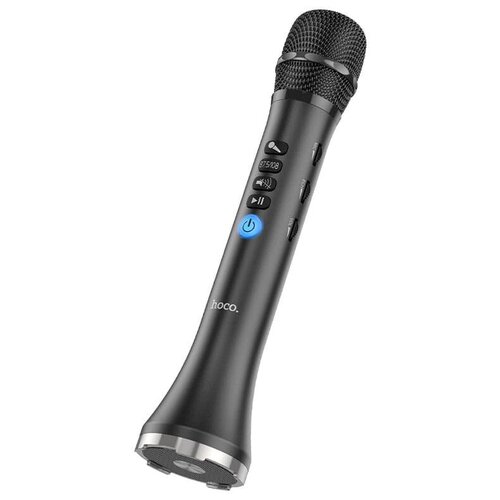Универсальный микрофон-колонка караоке HOCO BK9 Singing karaoke черный 279000₽