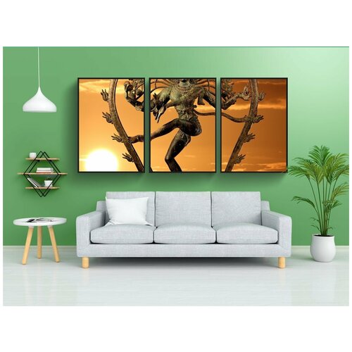 фото Набор модулных постеров для интерьера "шива, богиня, божество" 60x90 см. в тубусе, без рамки lotsprints