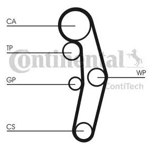 Continental комплект ремня грм ct1028k3 ct1028k3