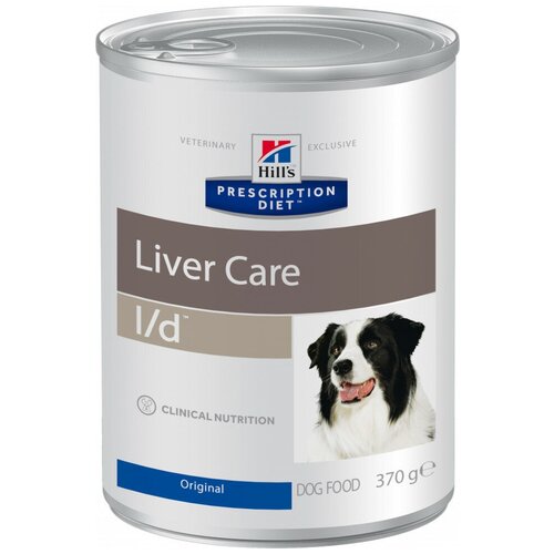 Влажный диетический корм для собак (консервы) Hill's Prescription Diet l/d при заболеваниях печени, 370г