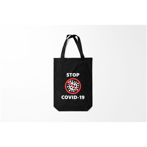 фото Сумка-шоппер / 31х42 см / медицина / все медицинские профессии stop covid 19 коронавирус burnettie