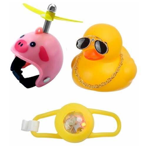 Утка в шлеме, уточка в машину тренд TikTok, велосипедный звонок