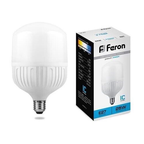 фото Лампа светодиодная, (25w) 230v e27 6400k, lb-65 feron