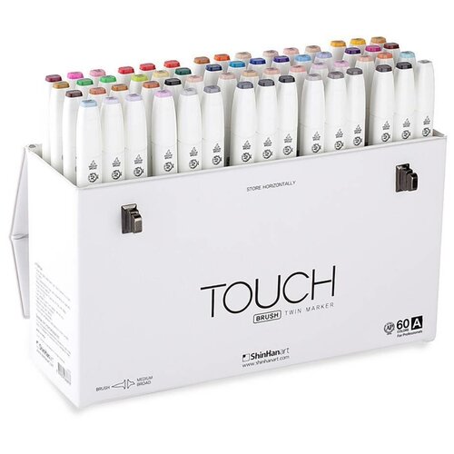 Набор маркеров TOUCH BRUSH 60 цветов А набор маркеров touch brush 24 цветов 1212400