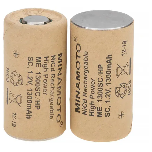 фото Аккумулятор sc (ni- cd, 1300mah, 1.2v) лот из 12ти штук/12 pcs для шуруповёртов 14.4v minamoto