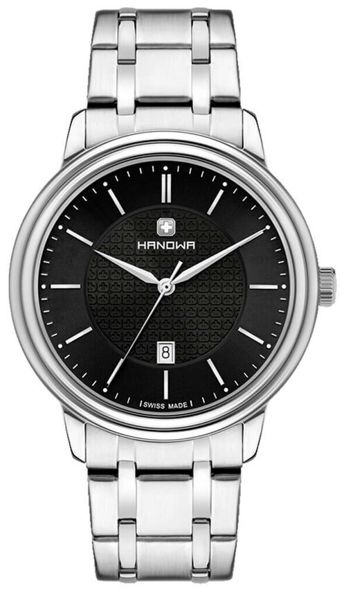 Наручные часы HANOWA Emil, черный, серебряный