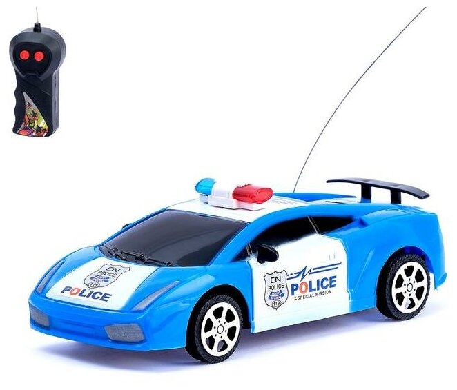 Машина радиоуправляемая Woow Toys "Полицейский патруль", работает от батареек (1500795)