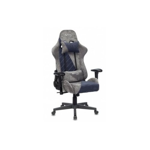 фото Игровое компьютерное кресло byurokrat viking x fabric серый/темно-синий бюрократ