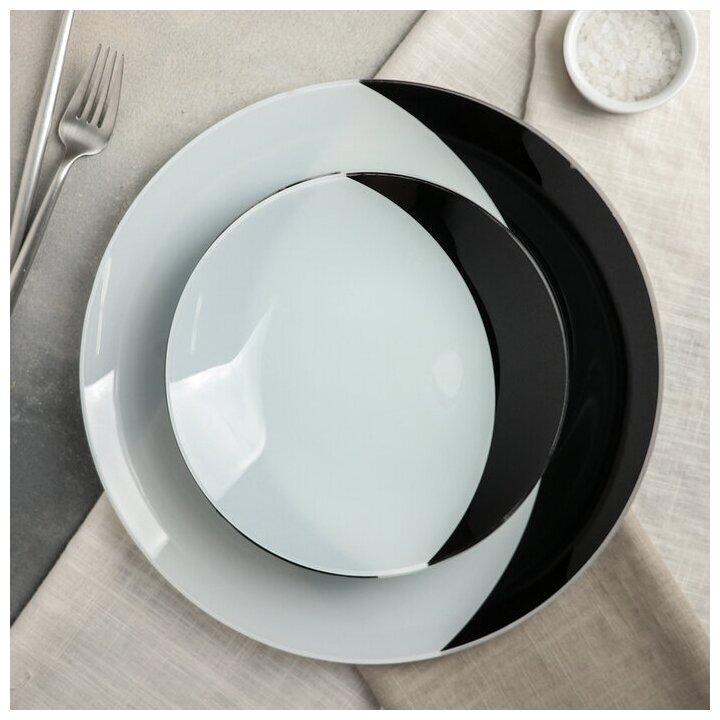 Сервиз столовый "Элисон" на 6 персон: 6 тарелок d-20 см, 1 тарелка d-30 см