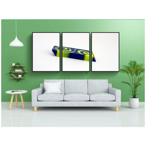 фото Набор модулных постеров для интерьера "синий, доска, бизнес" 60x90 см. в тубусе, без рамки lotsprints